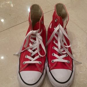 Red High Top Converse